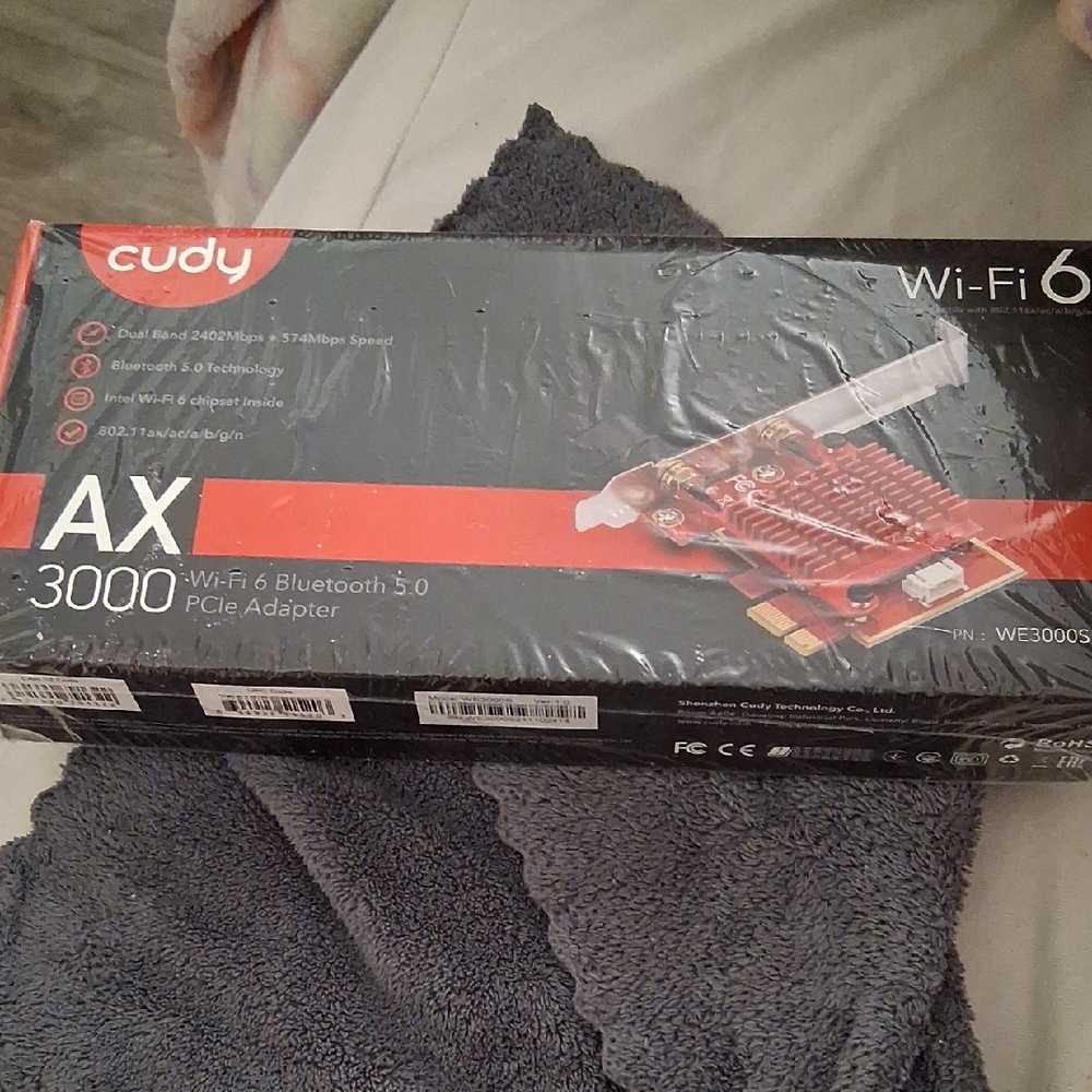 AX3000 Wi-Fi 6 Bluetooth 5.0 PCIe Adapter - Red